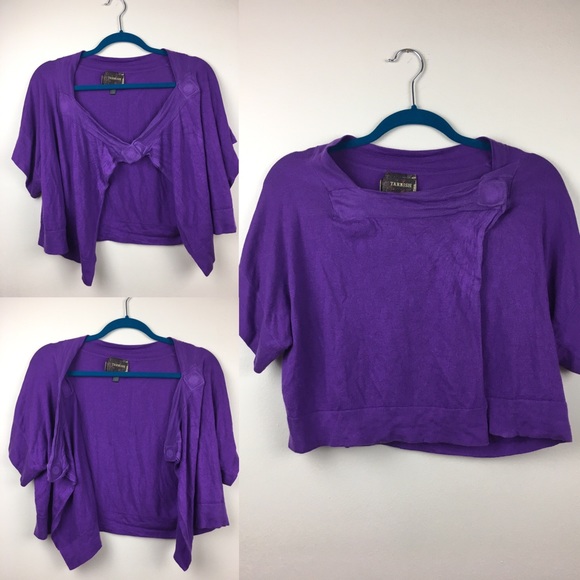 ✨ Silk & Cashmere Nordstrom Purple  Sweater✨ - Picture 2 of 4