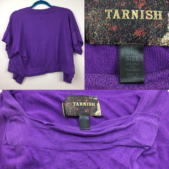 ✨ Silk & Cashmere Nordstrom Purple  Sweater✨ - Picture 3 of 4