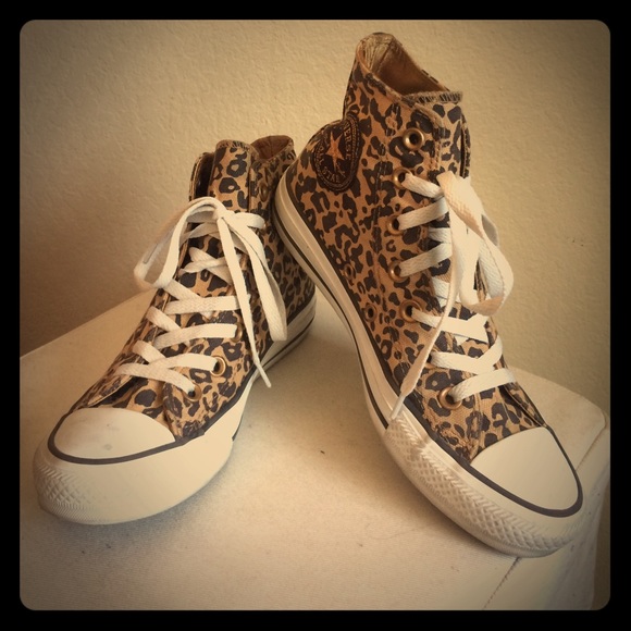 RARE Leopard Converse Chuck Taylor All Star Tops