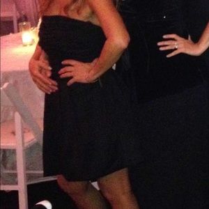 Black formal Jessica McClintock Bubble strapless dress