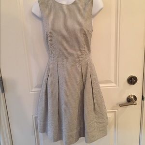 Sleeveless Seersucker Dress