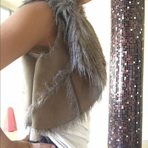 Willow & Clay faux fur vest