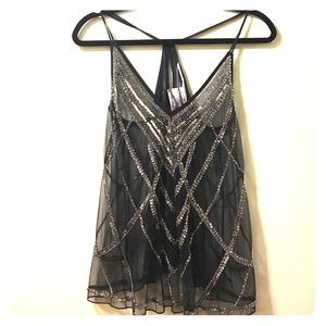 Beaded kb black tank from urban outfitters.