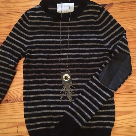A.L.C. Striped Cashmere/Wool blend sweater