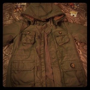 Boys kid H&M parka with fleece inside