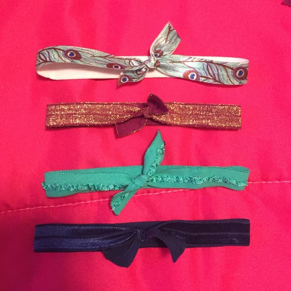 4 Elastic Baby Headbands