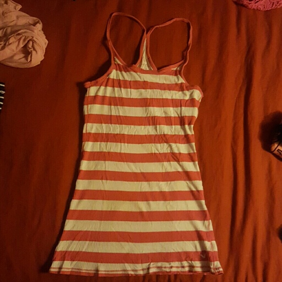 Coral and cream tank