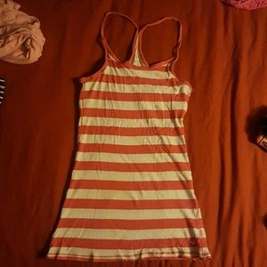 Coral and cream tank