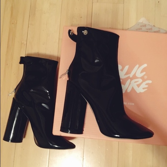Public Desire Shoes - NIB Patent Booties