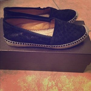 Microguccissima suede espadrille
