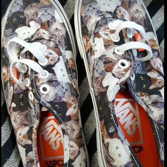 Almost brand new cat vans !!