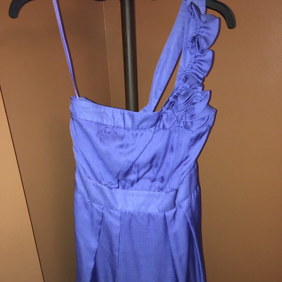 One Shoulder Ruffle Cocktail Dress - Picture 1 of 4