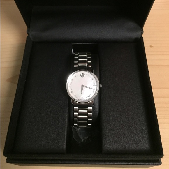 Movado TC w/ Diamond-Accented Mother-of-Pearl Dial