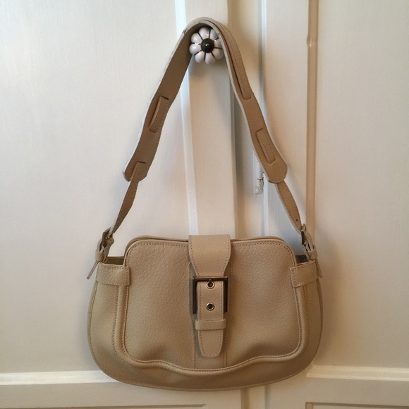 Vintage Cristian Cream Italian Leather Purse