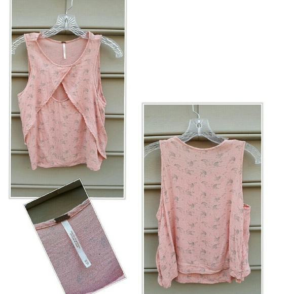 FREE PEOPLE WOMENS BUTTERFLY TANK