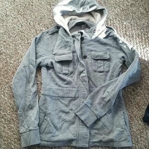 Cozy Element "Wood & Thread" Mock Pea Coat Jacket