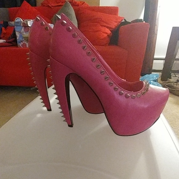Studded Pink Heels