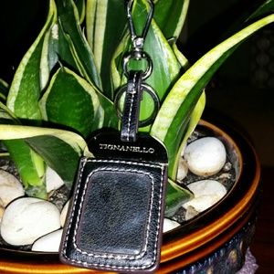 Authentic Tignanello Leather Hang Tag/Key Chain