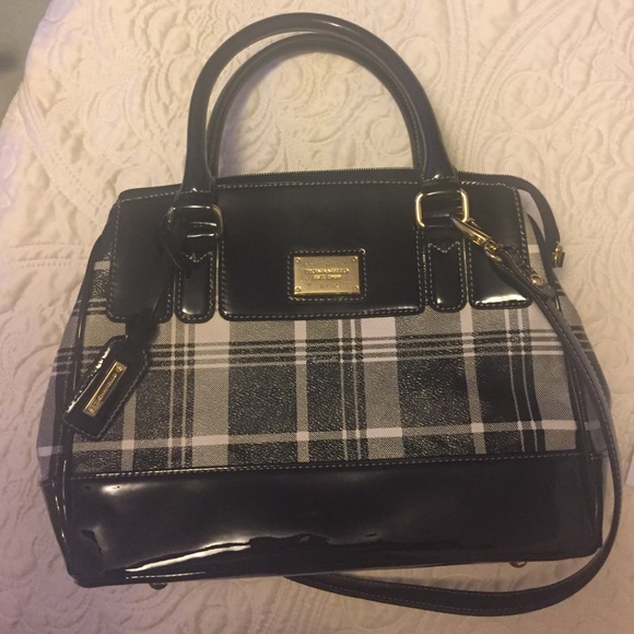 Tignanello Social Status Plaid Satchel