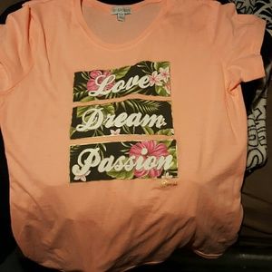 *HOST PICK*GUESS shirt Love Dream Passion