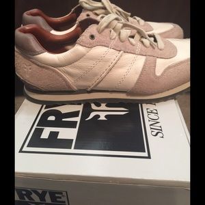 Frye sneakers beige size 9.