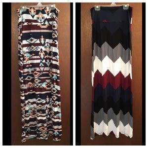 Maxi Skirts Aztec & Chevron Fit Like XS-S