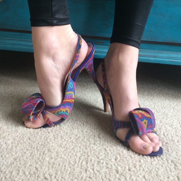 Etro Vintage sling back heels - made in Italy