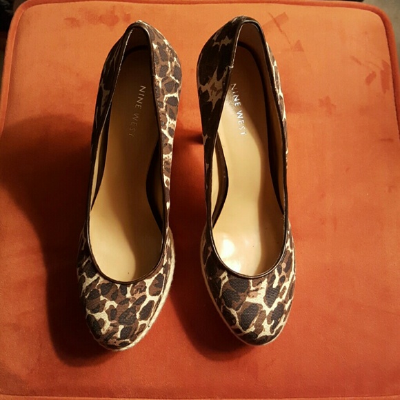 Brown and tan Camo Heels