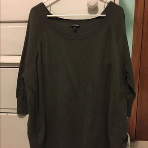 Dark green Express "Extreme Circle Hem Tunic"
