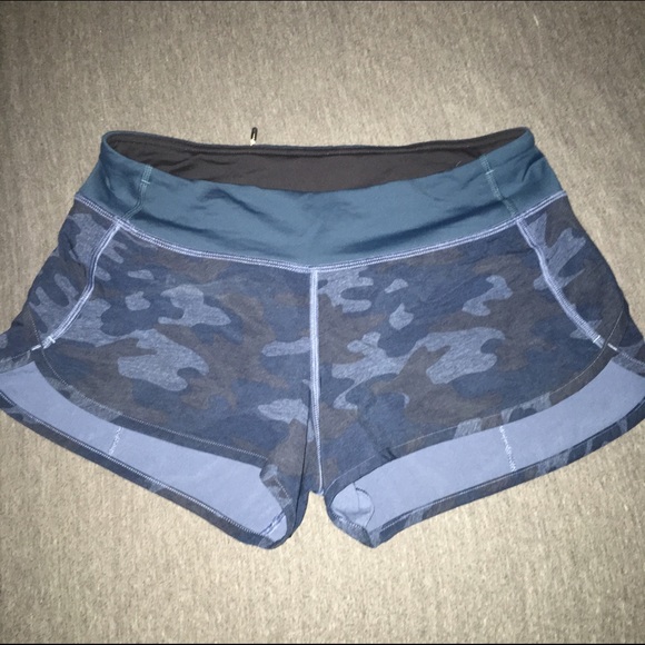 SOLD- Blue and black camouflage speeds shorts