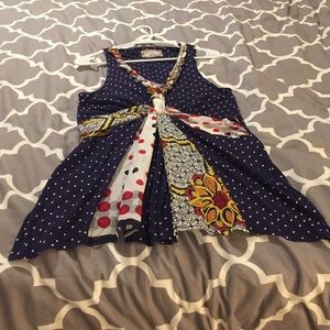 Anthropologie top with twisted neckline