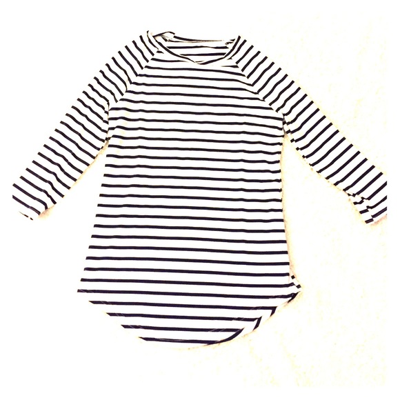 Blue and White Striped Small Shirt New
