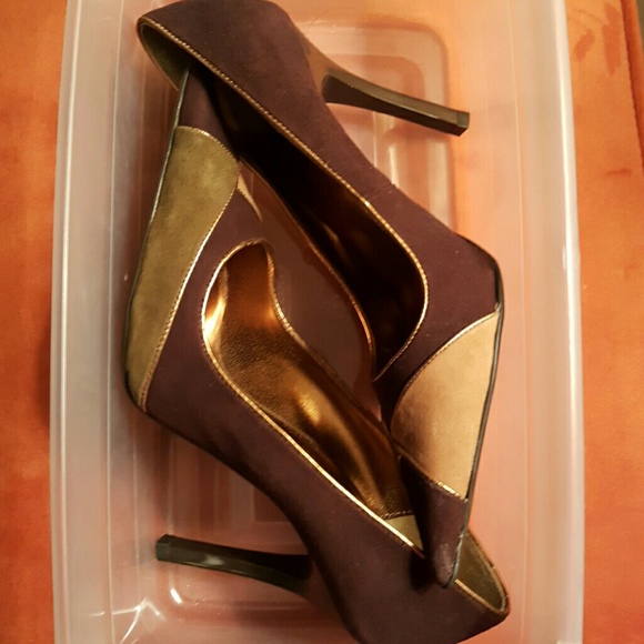 Multi Brown suede 4 inch stilettos