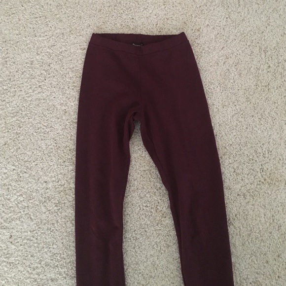 Brandy Melville Maroon Leggings