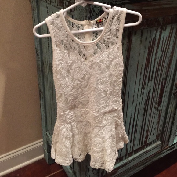 Girls 7/8 Lace Top
