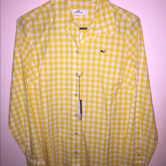 Yellow Vineyard Vines button down