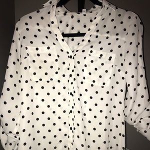 Polka dot express portofino shirt!