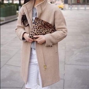 J.Crew Stadium Cloth Wool Cocoon Coat