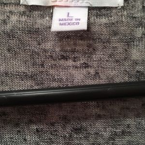 Lularoe black and grey Sarah cardigan size large