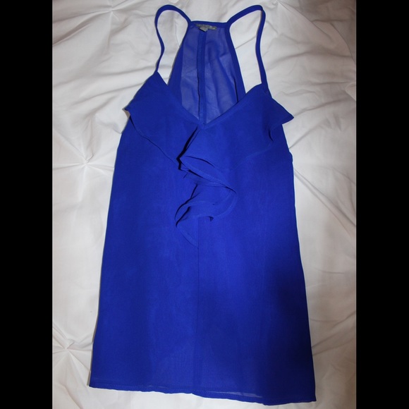 Blue Sheer Tank Top