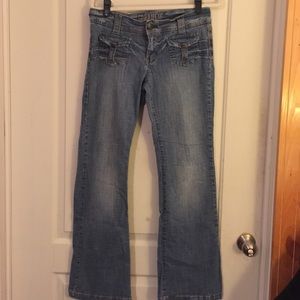 Hydraulic Denim Lowrise Flare Jeans Juniors 13/14
