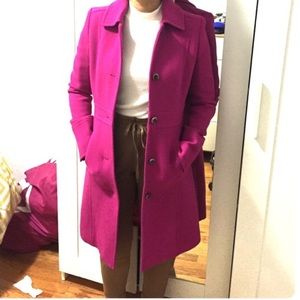 J CREW Fuschia Coat
