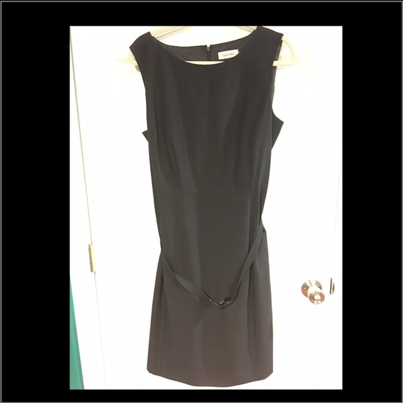 Calvin Klein sleeveless dress with belt