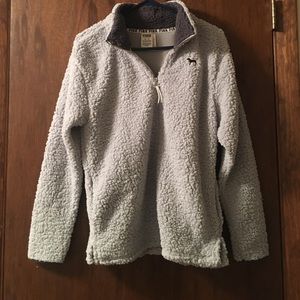 Sherpa boyfriend half-zip