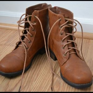 Lace-Up Combat Boots