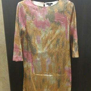 H&M Colorful Sequin Shift Dress