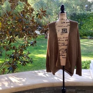 LF || Shiny Gold Threaded Open Knit Cardigan