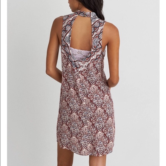 American Eagle Dress Mock Neck Open Back - Picture 2 of 4