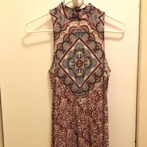 American Eagle Dress Mock Neck Open Back - Picture 4 of 4