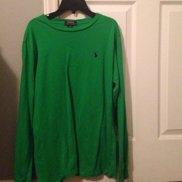 Green long sleeve polo Ralph Lauren